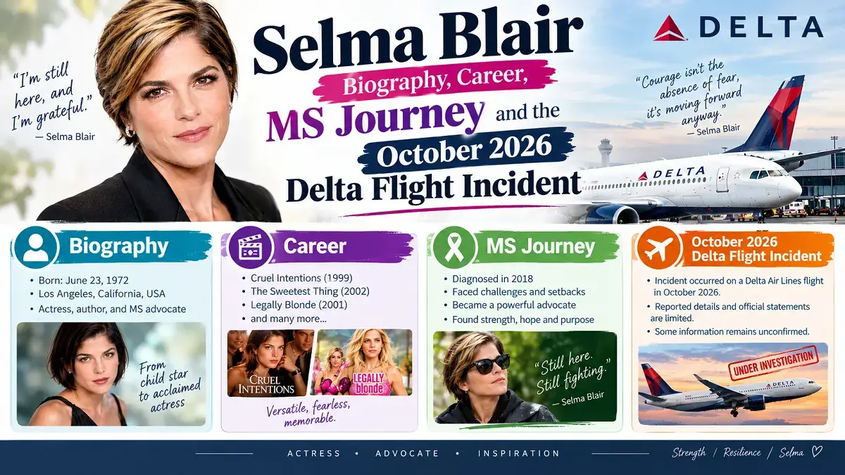 Selma Blair: Biography, Career, MS Journey and the October 2026 Delta Flight Incident 1 Selma Blair: Biography, Career, MS Journey and the October 2026 Delta Flight Incident